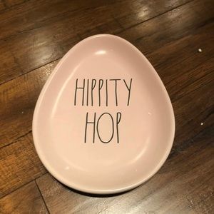 Rae Dunn pink Hippity hop plate